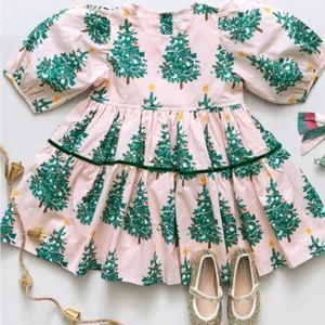 Pink Chicken Holiday Christmas Tree Dress